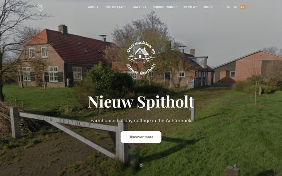Nieuw Spitholt — Vakantieboerderij